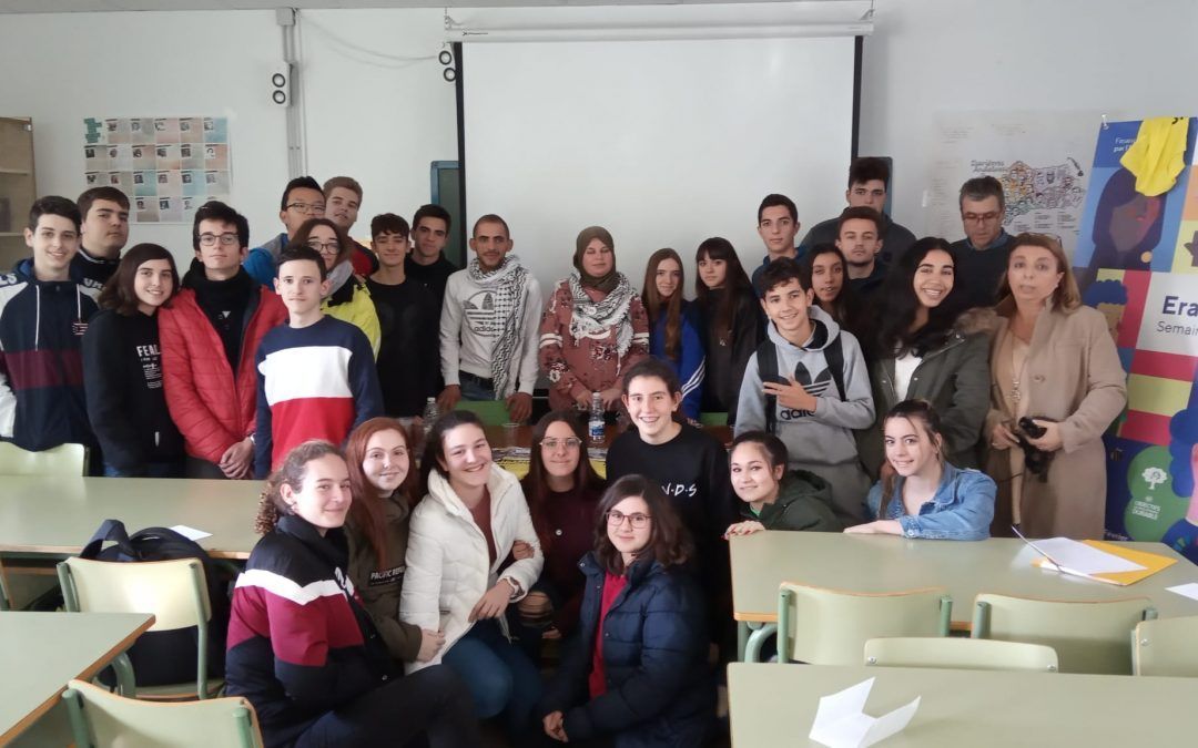 10-Dec Journée Internationale des Droits Humains au Lycée Azcona. Activités de sensibilitation avec Manal Tamimi (Palestine)